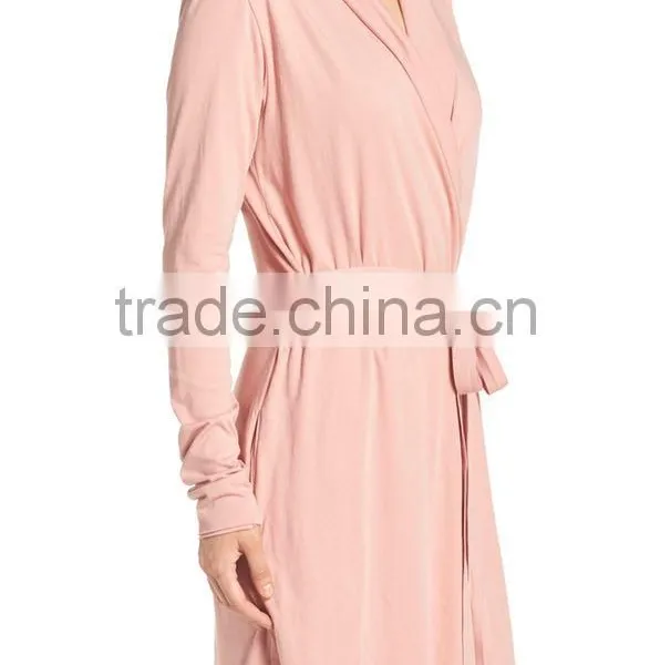 Women Short Robe for Ladies Sleeping Wholesale Custom Made Satin Robe Online Shopping photo-3
