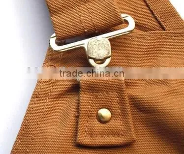 Outdoor Canvas Bib Overalls Siamese / Engineering / Loose Fat XL Leisure Jeans photo-2