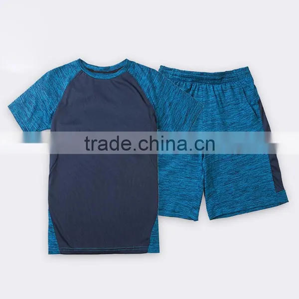 Student's College Outfit 2017 New School Children's Sportswear Short Sleeved Two Pieces photo-5