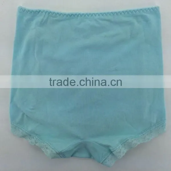 2015 New Arrival Green Color Briefs With Lace Big Size Women Mommy Pants photo-2