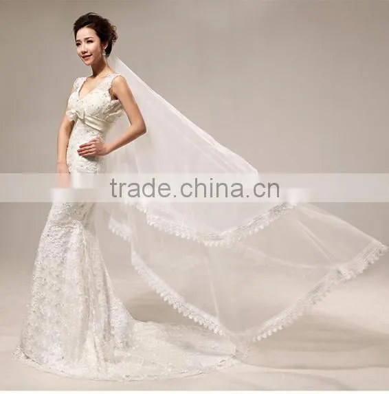 Guangzhou Mermaid Wedding Dresses With Lace and Bead Back Fishtail photo-4