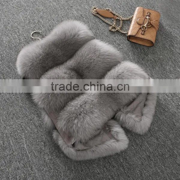 Luxury Fashion Sexy Women Apparel Short Fox Fur Vest photo-2