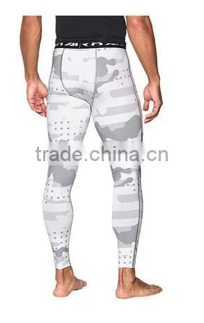 New Style Wholesale Dry Fit Polyester Jersey Camo Print Men Gym Pants photo-5