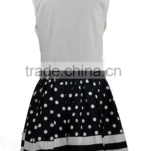 Girl Summer Smocked Dot Party Dress for Children Frock Design photo-2
