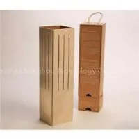 Exquisite Single Bottle Wood Champagne Gift Box MH-WB-15019