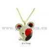 Fashion Alloy Cech Stone Necklace With Enamel