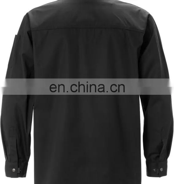 High Quality Construction 100 Cotton Work Shirts Anti Static fr Safety Work Shirt photo-4