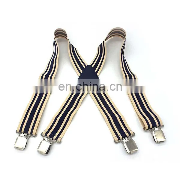 2017 New Design Fashion Strong Quality Clips Suspenders for Fat People and Workers