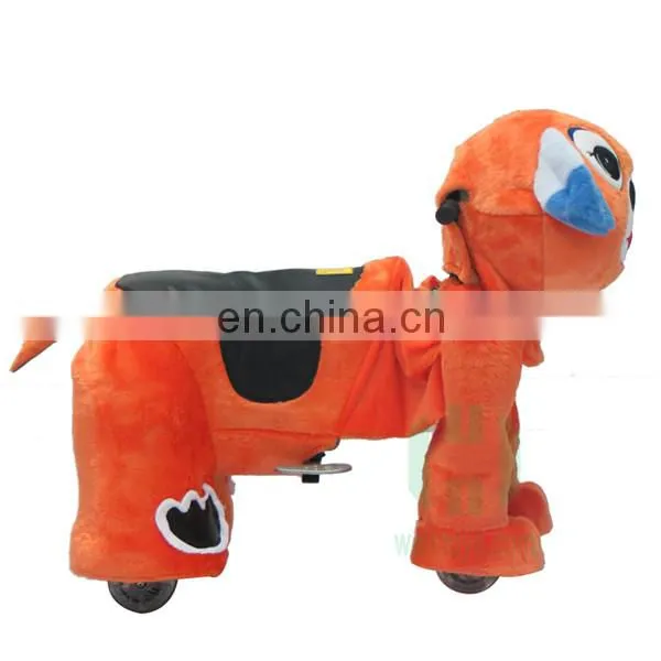 Hot Sale Electric Animal Scooter Adult Ride on Toys With Wheel Plush Wrinkled Dog Animal Toy photo-6