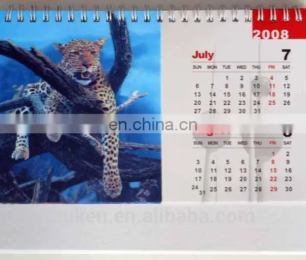 Cheap 3D Lenticular 2018 Design Table Desk Wall Perpetual Advent Calendar Printing Custom photo-6