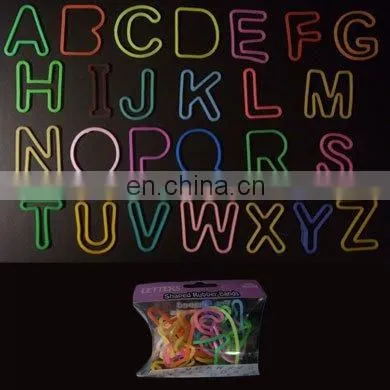 Silicone Shaped Rubber Bands/alphabet Shaped Silicone Band