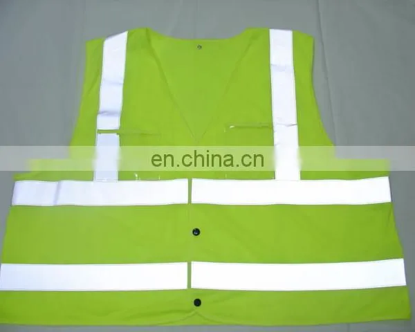 Security Guard Reflective Vest Reflective Safety Fluorescence Green Reflecting Vest photo-5