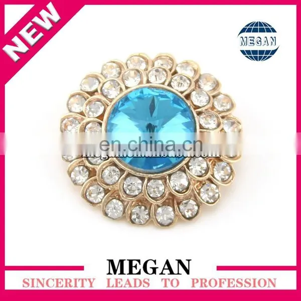 Wholesale Crystal Rhinestone Button for Hair Accessory photo-3