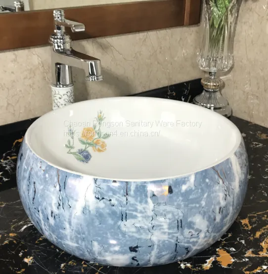2018 New Design Luxury Color Small Size Tabletop Round Wash Basin photo-5