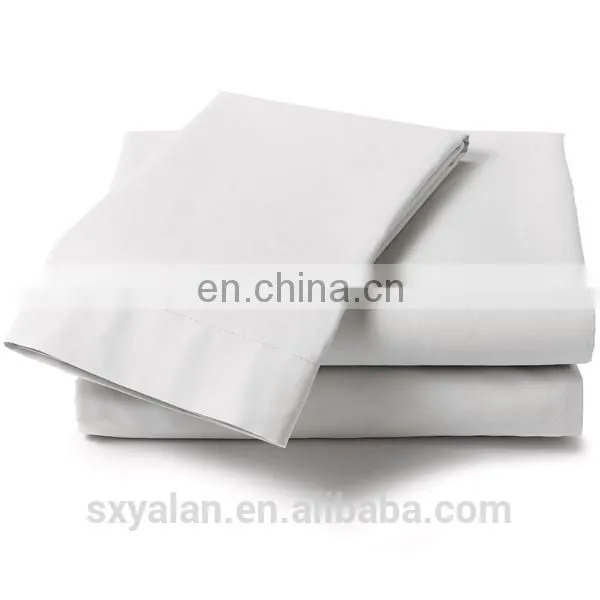 100% Cotton Hotel Linen Plain Flat Sheet photo-2
