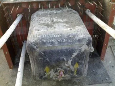 Diameter 900mm, 15meter Long Pneumatic Tubular Form for Ring Culvert Construction, Double-rings Culvert Construction photo-2