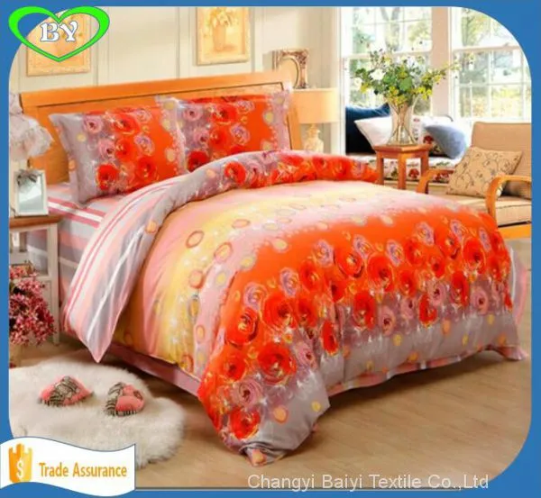 High Quality Custom Printing 100% Polyester Wholesale Bed Sheet Fabric in Rolls photo-3