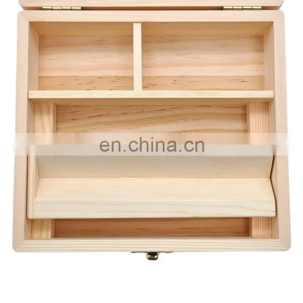 HQP-XJ18 HongQiang Custom Wooden Cigar Humidor Gift Box Cigarette Case photo-7