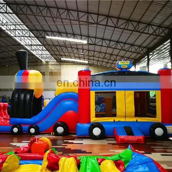 Outdoor Train Electric Pump for Bouncy Castle With Slide ,Inflatable Bouncer Jumping Castle photo-4
