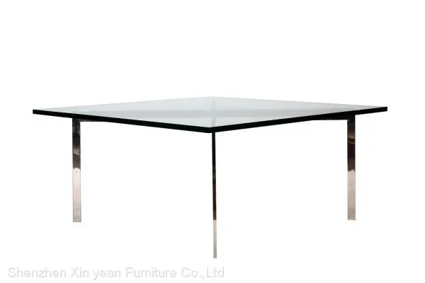 Barcelona Mies Van Der Rohe Coffee Table 12mm Tempered Glass photo-2