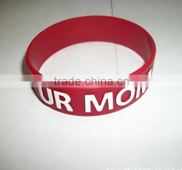 Huizhou City Factory Silicon Bracelets, Promotional Silicon Wristbands,magnetic Bracelet for Unisex photo-5