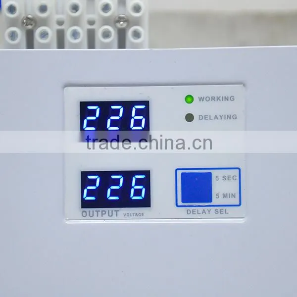 3KVA CPU LED Wide Input Full Protection Delay Function Wall Mount AVR Stabilizer photo-2