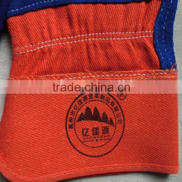 CE Standard AB Grade Cow Split Leather Machinist Working Safety Leather Gloves photo-4