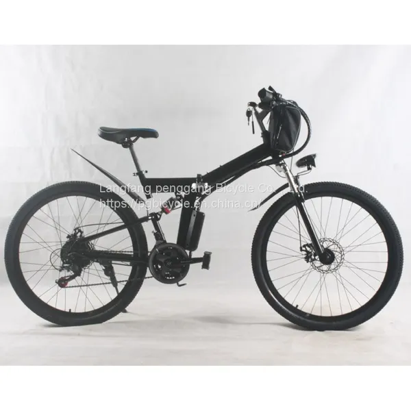21speed 26*16inch Steel Folding Electric Mountain Bike Double Shock Absorption