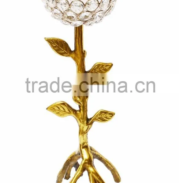 Candelabra Centerpieces Wedding / Crystal Candelabra / Candle Votive / Beaded Candelabra photo-3
