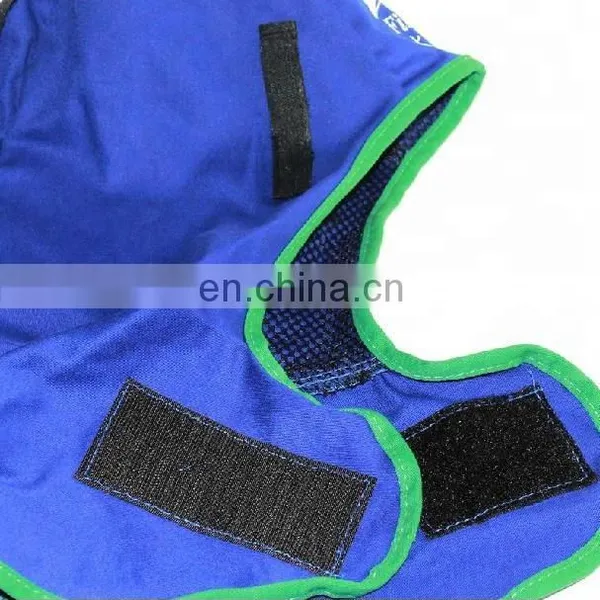 Blue 100% Flame Retardant Cotton Welding Hood Neck Head Protective Work Safety Welding Hat photo-4