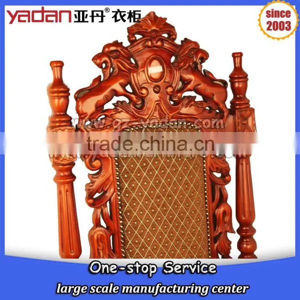 Church Wood Frame Furniture King Throne Chair With Armrest Made From China photo-5