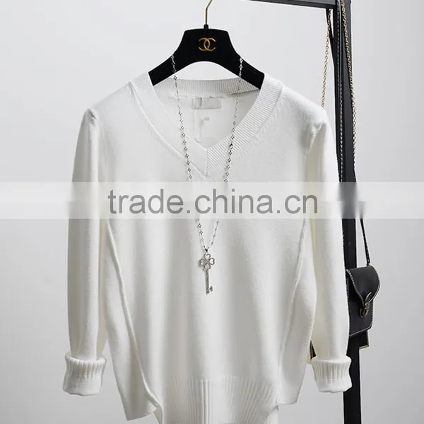 Hot Sale 2016 Fashion Design Pullover Sweater Knitted Sweater for Girls photo-6