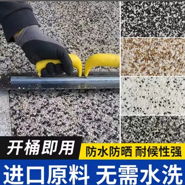 Hongyuan Водный лак Водный эпоксидный цветной песок Самоуровняющийся полочный лак Водный рези́н Водная обработка камня