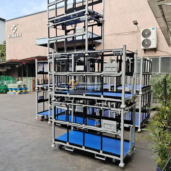 jinchuan non-standard profile stacking and transfer vehicle, multi-layer stacking, high-density storage, strong durability, suitable for complex environments