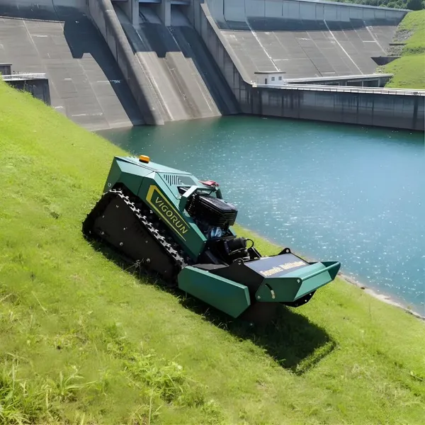 Vigorun MTSK800 Flail Mower Rc, 4 Hours of Working Time Automatic Remote Control Grass Cutting Machine for Forestry