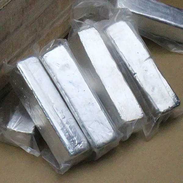 Indium Ingot 99.995%-99.9999% Purity 0.5kg Ingot In Indium Ingot Customize Size