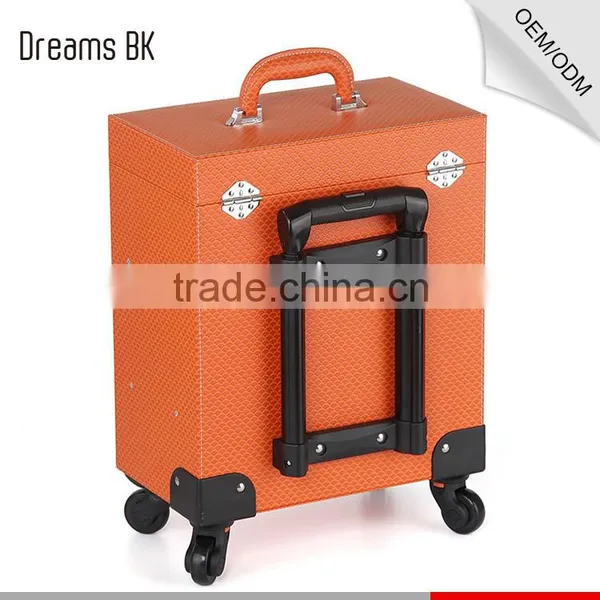 Hot Sales Orange Hairdresser Trolley Makeup Professional Case for Dresser photo-6