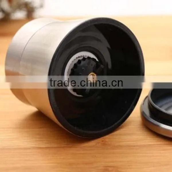 2016 Manual Brushed Stainless Steel Salt and Pepper Grinder Set With Matching Stand Bean Coffee Grinder Salt Grinder Bottle photo-4