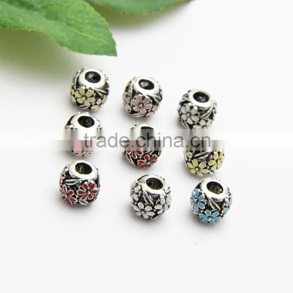 Anti-silver Hollowed-out Diy Zinc Alloy Bracelets and Necklaces Hole Beads photo-2