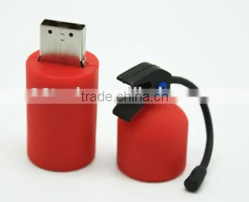 Wholesale Good Quality China USB Supplier Custom Pvc Emulational Fire Extinguisher Usb Flash Drive photo-3