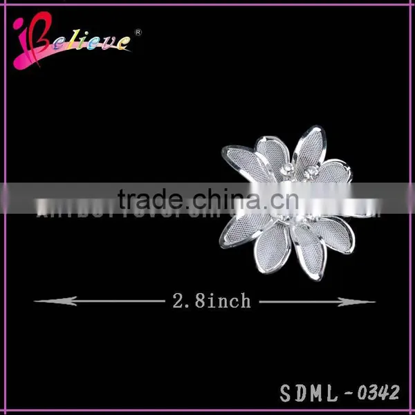 Factory Wholesale Hair Pins, Silver Flower Fancy Hair Pins,kids Hairpins Accessories photo-2