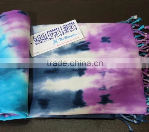 Tie-Dye Fouta Hand Woven Peshtemal Turkish Towel photo-5