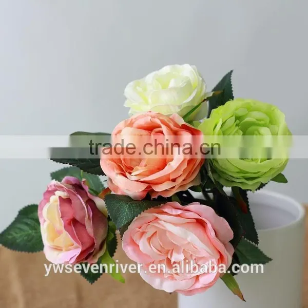 Fashion is Pure and Fresh European Classical Single Roses Zadeh Simulation Flowers Shoot Silk Flowers Decorated Fake Props photo-5