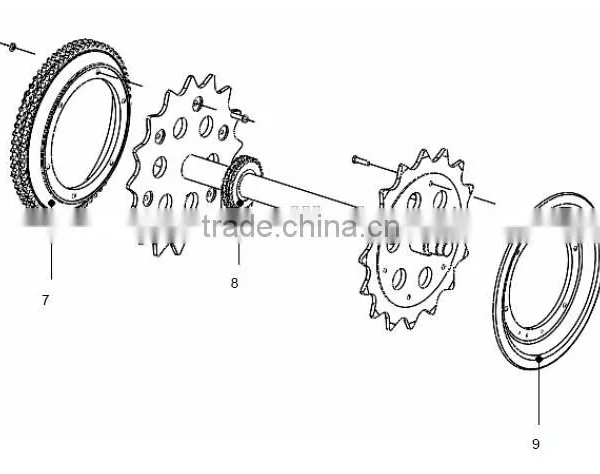 Escalators Spare Parts/Handrail Main Diving Gear/ XAA26170S photo-2