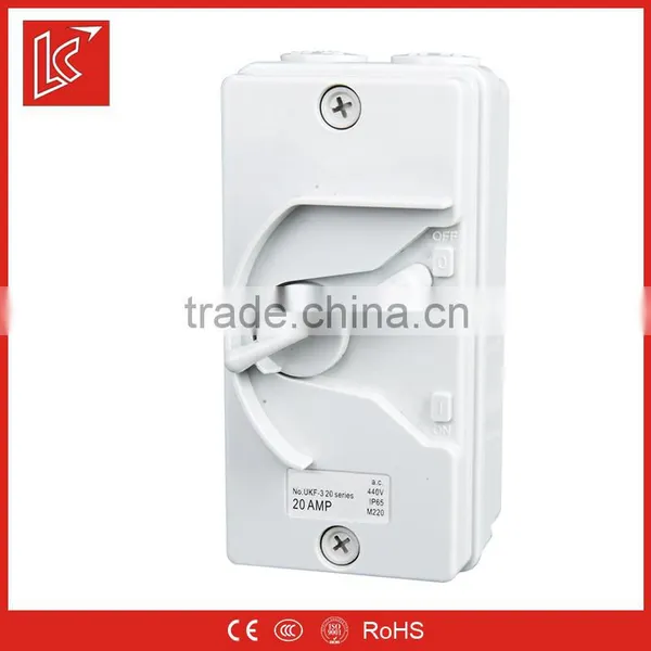 High Quality IP66 PC/ABS Weather Protected Isolating Switches, Isolator Switch 240v 1p 2p 3p 4p 63A photo-3