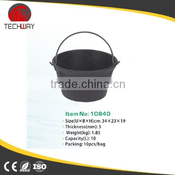 Recycled Tyre Rubber Buckets and Barrel With Steel Handle photo-3