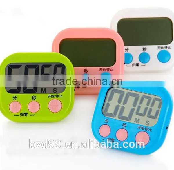 Smart Large LCD Display Mini Electronic Countdown Timer Switch Count Up and Count Down Timer With Switch/Pothook/Holder/Magnet photo-3