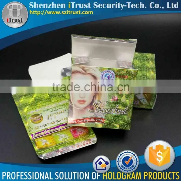 Trade Assurance Free Sample Free Design 3D Hologram Silver Paper Custom Box Printing photo-3