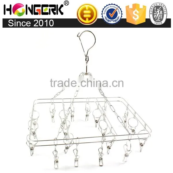 Stainless Steel Hanging Underwear and Sock Hanger With Clips Quality Choice