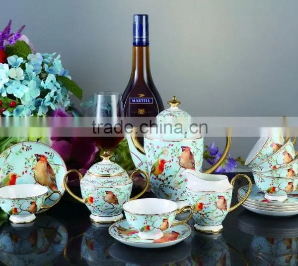 Gold Supplier Fine Bone China Material Coffe and Tea Sets photo-2